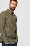 Selected SLHREGRICK-OX FLEX SHIRT LS S NOOS Aloe