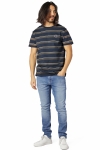 Clean Cut Copenhagen Grant Striped Tee Navy