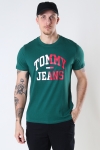 TOMMY JEANS TJM ENTRY COLLEGIATE TEE Rural Green