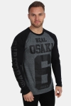 Superdry Real Osaka 6 L/S Raglan T-shirt Black