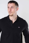 TOMMY JEANS TJM LS CLASSICS POLO Black