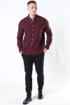 Kronstadt Johan Diego Cotton Overhemd Bordeaux Mel