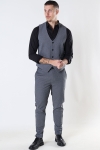 Clean Cut Copenhagen Milano Jersey Waistcoat Dark Grey Mix