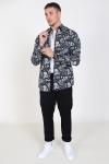 Only & Sons Frederik L/S Paisley Stretch Overhemd Black