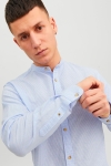 Jack & Jones SUMMER LINEN BAND SHIRT L/S Cashmere Blue Stripe