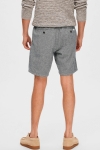 Selected COMFORT-BRODY LINEN SHORTS Sky Captain