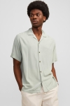 Jack & Jones Jeff Solid Resort Shirt SS Desert Sage