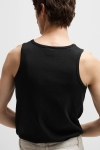 Selected Spencer Rib Tank Top Black