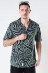 ONLY & SONS ONSZEBRA LIFE SS AOP REG SHIRT Hedge Green