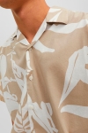 Jack & Jones Tropic Resort Shirt SS Relax  White Pepper