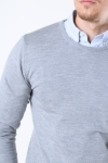 Clean Cut Copenhagen Merino Wool Crew Breien Light Grey Mel