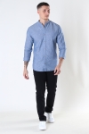 Jack & Jones SUMMER LINEN BAND SHIRT L/S Faded Denim