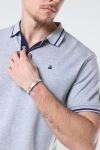 Jack & Jones JJEJERSEY POLO SS NOOS Light Grey Melange REG