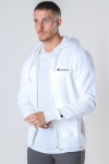 Champion Hooded Full Zip Sweartshirt White