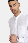 Only & Sons Luke LS Linen Mandarine Overhemd White