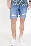 Only & Sons Ply Damage Shorts Blue Denim