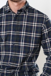 Selected SLHSLIMTRENT SHIRT LS CHECK W Dark Navy Checks