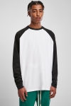 Urban Classics Organic Oversized Raglan Longsleeve White/Black