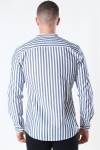 Only & Sons Edwin Life LS Stripe Mandarine Overhemd Dark Navy
