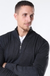 Jeff Argento Half Zip Breien Charcoal