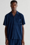 Woodbird Mays Towel Shirt Navy