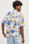 Jack & Jones Jeff AOP Resort Shirt SS Cloud Dancer