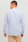 Jack & Jones SUMMER LINEN BAND SHIRT L/S Cashmere Blue Stripe