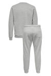 ONLY & SONS CERES PANT & CREW SET Light Grey Melange