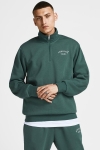 Jack & Jones JORTOBIAS HALF ZIP SWEAT KA Trekking Green