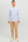 Jack & Jones SUMMER LINEN BAND SHIRT L/S Cashmere Blue Stripe