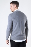 Lyle & Scott Cotton Merino Crew Jumper Mid Grey Marl