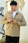 ONLY & SONS KODYL OVERSHIRT SWEAT Chinchilla