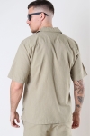 ONLY & SONS ONSBREE SS REG SLUB SHIRT CS Chinchilla SOLID COLOR