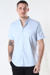 Clean Cut Copenhagen Cotton / Linnen Shirt S/S Sky Blue