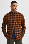 Selected SLHSLIMFLANNEL SHIRT LS W NOOS Monks Robe Box