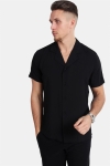 Clean Cut Bowling Plain S/S Overhemd Black