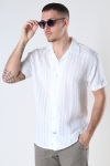 Kronstadt Cuba Linen striped shirt White
