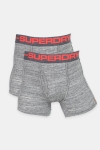 Superdry Sport Boxers Double Pack Flint Grey