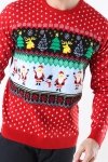 Only & Sons Xmas 7 Funny Top Breien Pompeian Red
