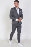 Clean Cut Messi Blazer Grey Checked