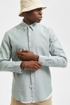 Selected SLHSLIMNEW-LINEN SHIRT LS W NOOS Desert Sage