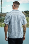 Jack & Jones Cabana Stripe Relaxed Shirt Sky Captain