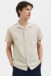 Selected SLHREGNEW-LINEN SHIRT SS RESORT W Incense