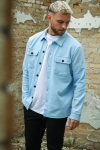 ONLY & SONS KODYL OVERSHIRT SWEAT Blue Bell