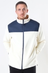 Rains Fleece Zip Puller Jas Off White