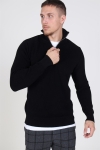 Clean Cut Osin ½ Zip Breien Black