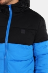 Urban Classics TB2425 Hooded 2-Tone Puffer Jas Bright Blue/Black