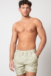 Clean Cut Copenhagen Swim Shorts Dusty Green Leaf