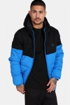 Urban Classics TB2425 Hooded 2-Tone Puffer Jas Bright Blue/Black