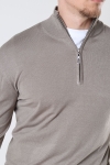 JEFF FRANKIE HALF ZIP KNIT Dark Beige